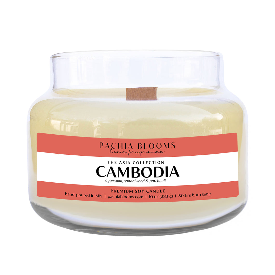 Cambodia- 10 oz Soy Candle