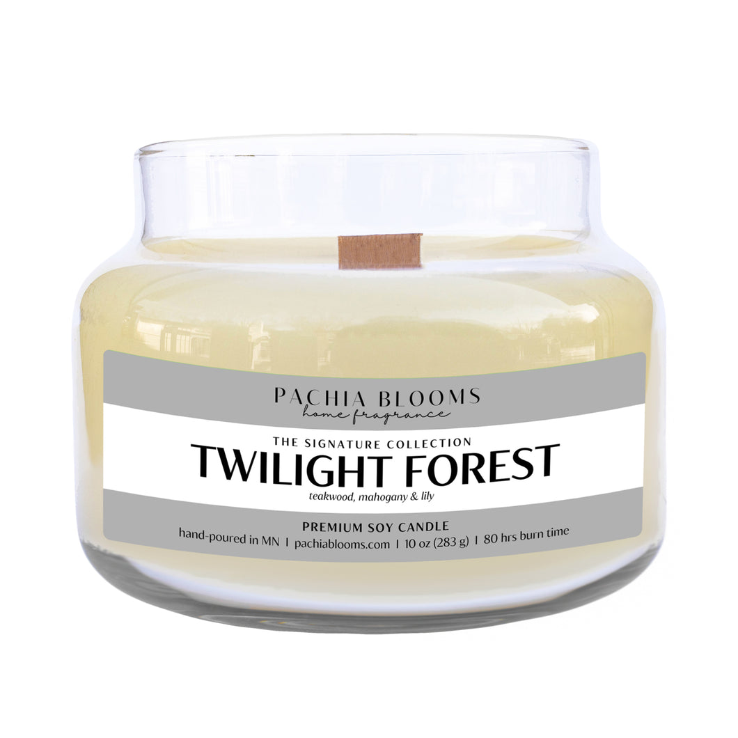 Twilight Forest- Wooden Wick Candle